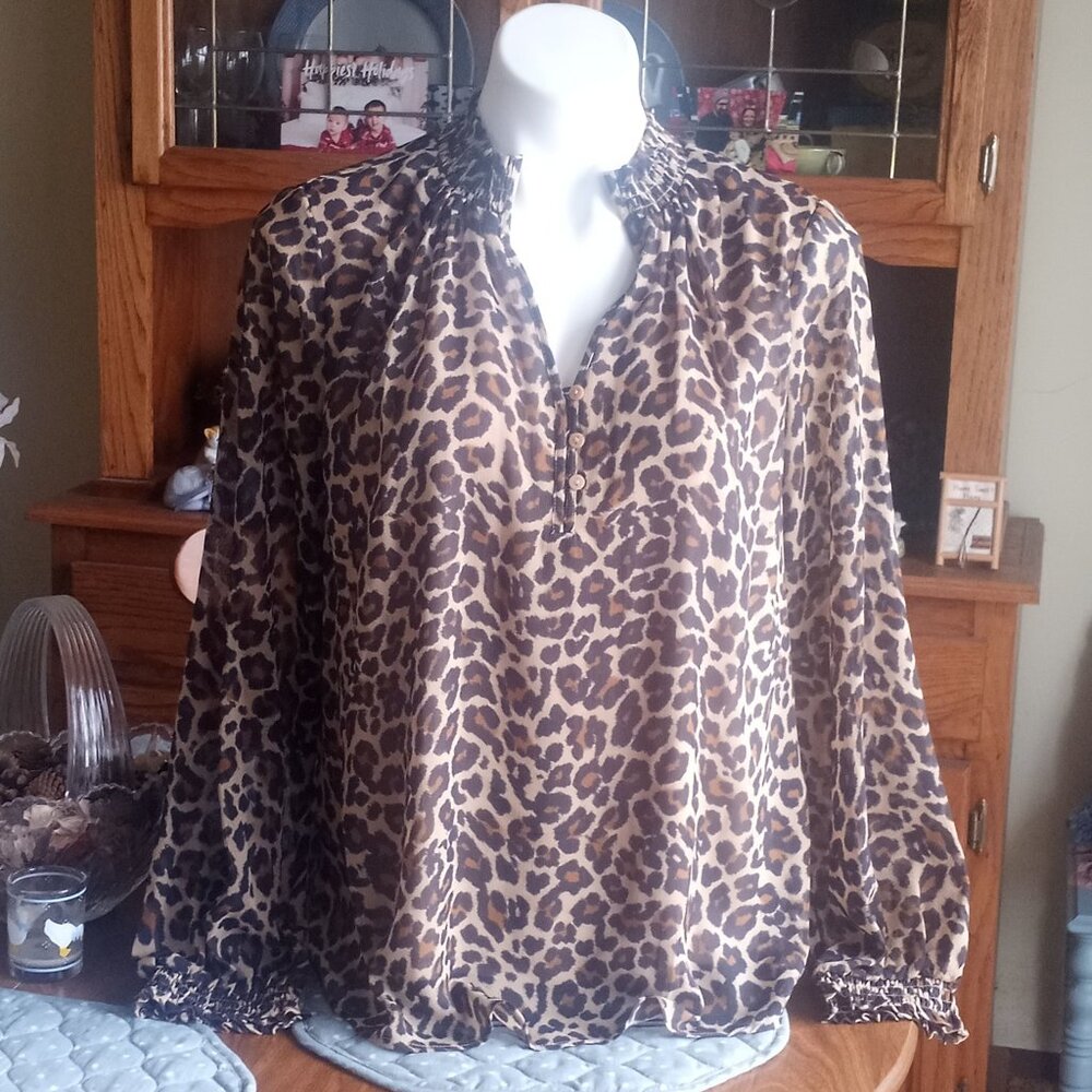 St. John's Bay Animal Print Blouse